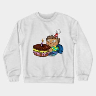 cake and birthday Crewneck Sweatshirt